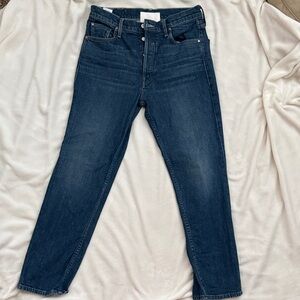 MOTHER The Tomcat Ankle Jeans in Classic Blue